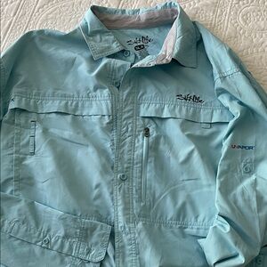Salt Life Men's Light Blue Shirt nice XXL